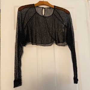 ZARA WOMEN black lace wrap
